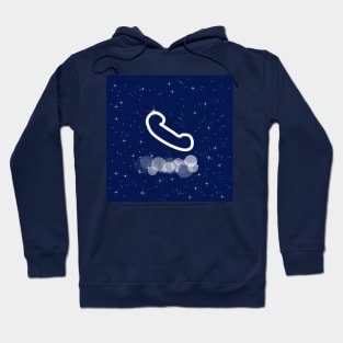 Handset, phone, call, communication, talk, contact, technology, light, universe, cosmos, galaxy, shine, concept Hoodie